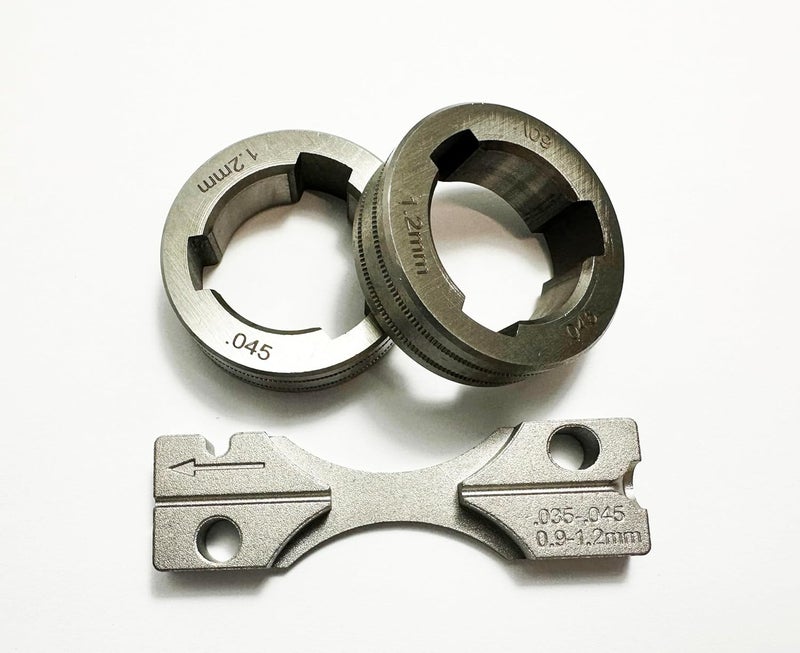USWELDWIRE Drive Roll Kit Replacement .045" Flux Cored For Lincoln Power MIG 216, 255XT, 350MP, LN-15, Power feed 25M, LF-72, LN-25 PRO, LN-25 PRO Dual Power. (VK-Groove .045, KP1696-045C) - Image 1